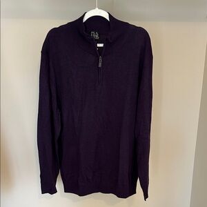 Jos. A. Bank Men's Deep Plum Half-Zip Sweater